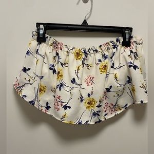 Ruffled Cropped Tube Top